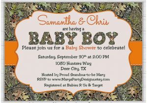 Baby Shower Invitations Camouflage Hunting Baby Shower Invitation Unique Camo Boy Baby Shower