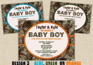 Baby Shower Invitations Camouflage Hunting Camo Baby Shower Invitation Hunting Camouflage Boy Redneck