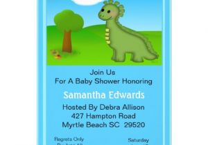 Baby Shower Invitations Dinosaur theme Dino theme Baby Shower Invitation 5" X 7" Invitation Card