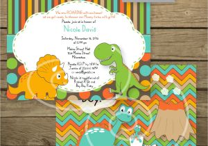 Baby Shower Invitations Dinosaur theme Dinosaur themed Baby Shower Invitation Printable