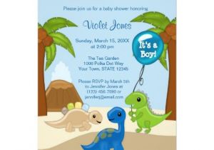 Baby Shower Invitations Dinosaur theme Personalized Dinosaur Baby Invitations
