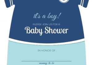 Baby Shower Invitations for A Boy Templates Sailor Onesie Boys Nautical themed Fill In Blank Baby