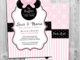 Baby Shower Invitations for Girls Minnie Mouse Minnie Mouse Baby Shower Invitation Printable Invite Pink