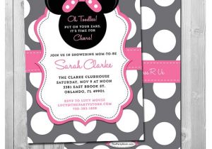 Baby Shower Invitations for Girls Minnie Mouse Minnie Mouse Baby Shower Invites Baby Shower Minnie Mouse
