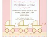 Baby Shower Invitations for Triplets Trio Carriage Triplet Girl Baby Shower Invitation 5 25