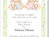 Baby Shower Invitations for Twin Girls Babycakes Twin Girl and Boy Baby Shower Invitations