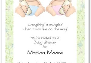 Baby Shower Invitations for Twin Girls Babycakes Twin Girl and Boy Baby Shower Invitations