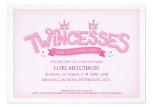 Baby Shower Invitations for Twin Girls Twin Baby Shower Invitations