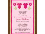 Baby Shower Invitations for Twin Girls Twin Girls Baby Shower Invitation 5" X 7" Invitation Card