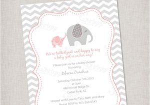 Baby Shower Invitations Free Shipping Elephant Baby Shower Invitation Printable Digital File