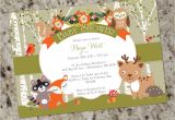 Baby Shower Invitations Free Shipping Woodland Shower forest Animals Baby Shower Invites
