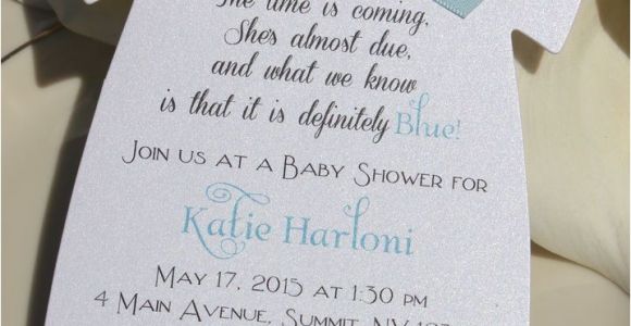 Baby Shower Invitations Ideas Baby Shower Invitation for Boy In Shape Of Esie with