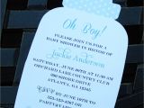 Baby Shower Invitations In A Bottle Blue Bottle Baby Shower Invitation