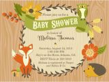 Baby Shower Invitations In Honor Of Autumn Woodland Baby Shower Invitations Party Printables
