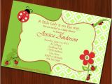 Baby Shower Invitations Ladybug theme Ladybug theme Baby Shower Invitation Little by