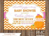 Baby Shower Invitations On Sale On Sale Custom Printed Girl Pumpkin Baby Shower