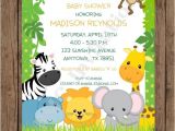 Baby Shower Invitations On Sale On Sale Custom Printed Wild Animals Jungle Safari Baby