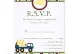 Baby Shower Invitations Online Rsvp Construction Zone Baby Shower Rsvp Card 3 5" X 5