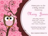 Baby Shower Invitations Owls Printable Baby Shower Owl Invitations Printable Pink Owl Custom order