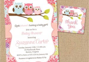 Baby Shower Invitations Owls Printable Owl Baby Shower Invitations Diy Printable Baby Girl