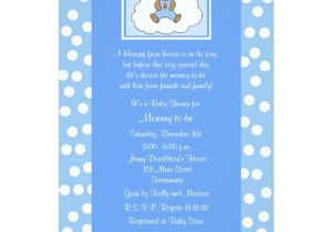 Baby Shower Invitations Religious Wording Christian Religious Baby Shower Invitation Blue