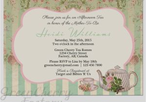 Baby Shower Invitations Tea Party theme Best Tea Party themed Baby Shower Invitations Free