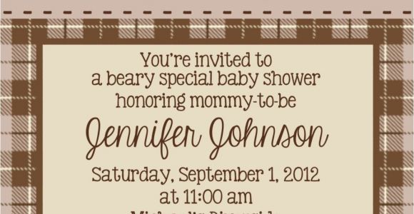 Baby Shower Invitations Teddy Bear theme Teddy Bear Invitation Personalized Custom Teddy Bear