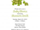 Baby Shower Invitations Turtle theme Turtle Baby Shower Birthday Invitations Custom Design