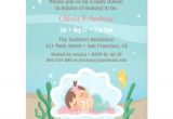 Baby Shower Invitations Under $1 Cute Mermaid Under the Sea Baby Shower Invitations