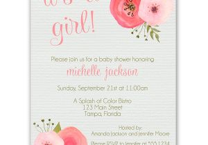 Baby Shower Invitations Under $1 Watercolor Baby Shower Invitation – the Invite Lady