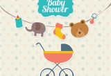 Baby Shower Invitations Vector Cute Baby Shower Invitation Vector