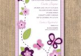 Baby Shower Invitations with butterflies butterfly Baby Shower Invitations Templates