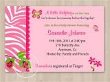 Baby Shower Invitations with butterflies Design butterfly Baby Shower Invitations Wording