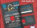 Baby Shower Invitations with Diaper Raffle and Book Request Bbq Baby Shower Invitation Set Blue Style Invite Diaper