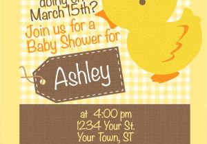 Baby Shower Invitations with Ducks Duck Baby Shower Invitation