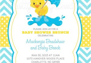 Baby Shower Invitations with Ducks Little Duck Baby Shower Invitation U Print 4 to Choose
