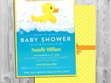Baby Shower Invitations with Ducks Rubber Duck Baby Shower Invitation