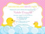 Baby Shower Invitations with Ducks Rubber Duck Baby Shower Invitation Rubber Duckie Invitation