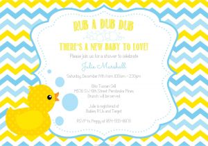 Baby Shower Invitations with Ducks Rubber Duck Baby Shower Invitations