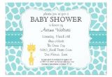 Baby Shower Invitations with Giraffes Giraffe Baby Shower Invitations