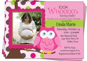 Baby Shower Invitations with Owl theme Owl themed Baby Shower Invitations Template