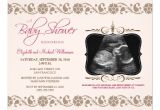 Baby Shower Invitations with sonogram Picture Precious sonogram Baby Shower Invitation Pink