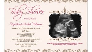 Baby Shower Invitations with sonogram Picture Precious sonogram Baby Shower Invitation Pink