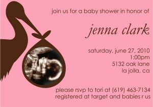 Baby Shower Invitations with sonogram Picture Stork Ultrasound Baby Shower Invitations