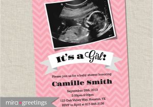 Baby Shower Invitations with sonogram Picture Ultrasound Baby Shower Invitation Girl or Boy sonogram Baby