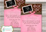 Baby Shower Invitations with Ultrasound Girls Baby Shower Invitation with Ultrasound Picture with