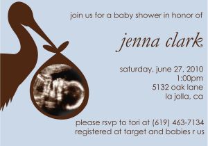 Baby Shower Invitations with Ultrasound Picture Stork Ultrasound Baby Shower Invitation by Starrboutique