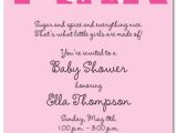 Baby Shower Invitations Wording Baby Shower Invitation Wording for A Girl