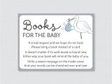 Baby Shower Invite Book Instead Of Card Stork Baby Shower Bring A Book Instead Of A Card Invitation