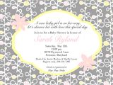 Baby Shower Invite Message Wording for Baby Shower Invitations asking for Gift Cards